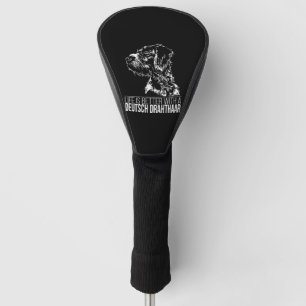 Deutsch Drahthaar leven is beter hond zeggen  Golfheadcover