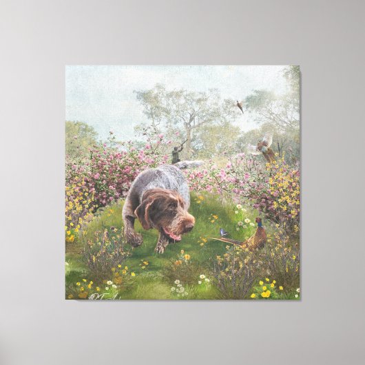 Deutsch Drahthaar Metal Print (Voorkant)