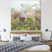 Deutsch Drahthaar Metal Print (Insitu (Slaapkamer))