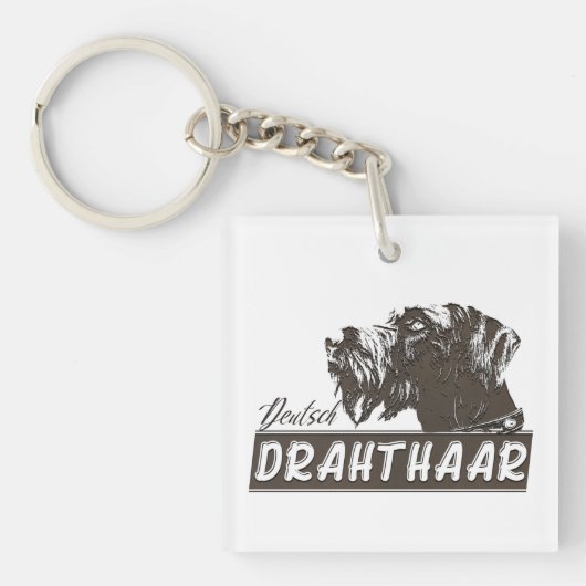 Deutsch Drahthaar Sleutelhanger (voorkant)