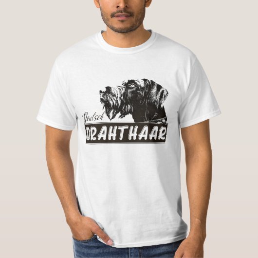 Deutsch Drahthaar T-Shirt (Voorkant)