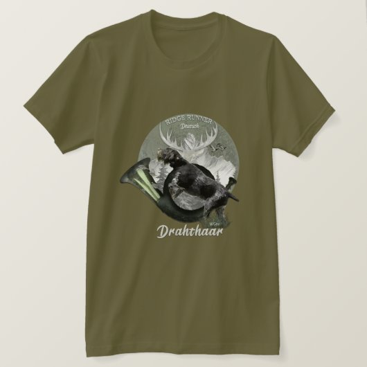 Deutsch Drahthaar T-shirt (Design voorkant)