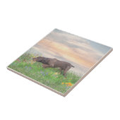 Deutsch Drahthaar Tegeltje (Zijkant)