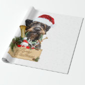 Deutsch Drahthaar, vrolijk kerstfeest! MagnetButto Cadeaupapier (Uitgerold)