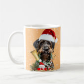 Deutsch Drahthaar, vrolijk kerstfeest! MagnetButto Koffiemok (Links)