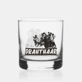 Deutsch Drahthaar Whisky Glas (Voorkant)