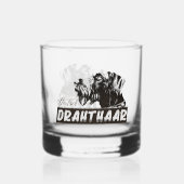 Deutsch Drahthaar Whisky Glas (Achterkant)
