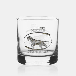 Deutsch Drahthaar Whisky Glas