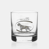 Deutsch Drahthaar Whisky Glas (Achterkant)