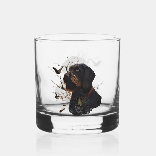 Deutsch Drahthaar Whisky Glas (Achterkant)