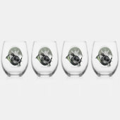 Deutsch Drahthaar Wijnglas Zonder Voet (Voorkant)