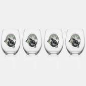 Deutsch Drahthaar Wijnglas Zonder Voet (Achterkant)