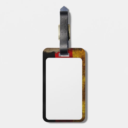 Deutsch Flagge - ... Bagagelabel (Achterkant verticaal)