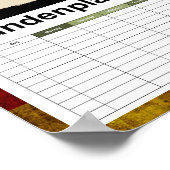 Deutsch Flagge - ... Poster (Hoek)