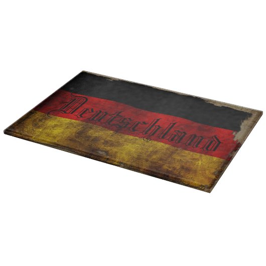 Deutsch Flagge - Vintage... Snijplank (Hoek)