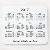 Deutsch Kalender 2017 Muismat (Voorkant)