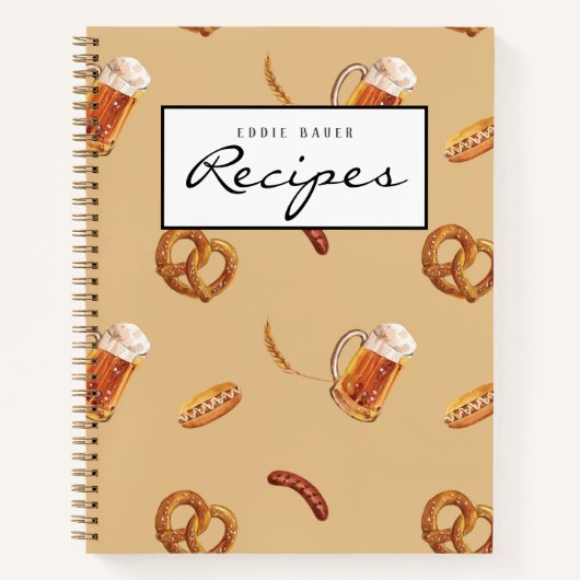 Deutsch Theme Recipe Book Notitieboek (Voorkant)