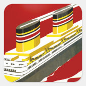 Deutsche Afrika Vierkante Sticker (Voorkant)