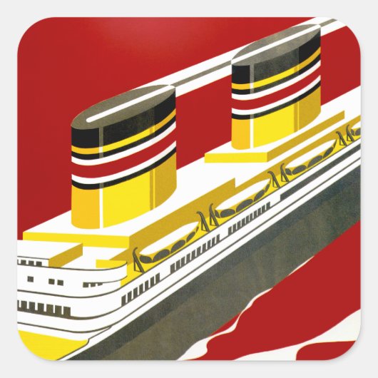 Deutsche Afrika Vierkante Sticker (Voorkant)