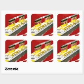 Deutsche Afrika Vierkante Sticker (Vel)