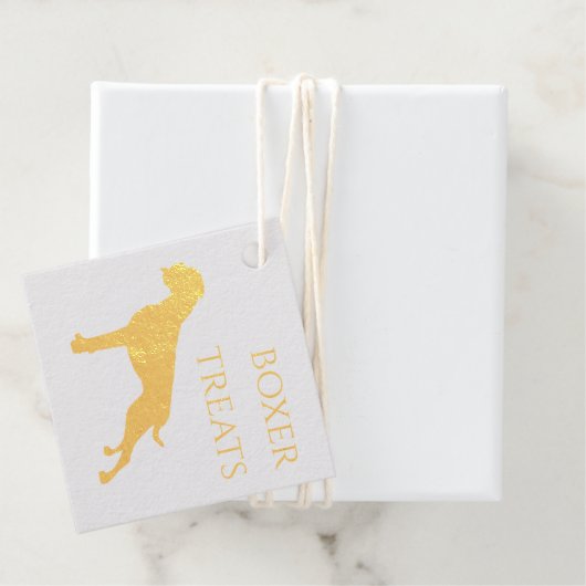 Deutsche Boxer Hund Bedankjes Labels (Met doos)