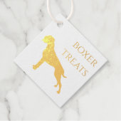 Deutsche Boxer Hund Bedankjes Labels (Voorkant)