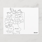 Deutsche Bundesländer Briefkaart (Achterkant)
