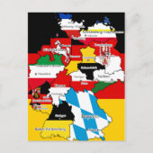 Deutsche Bundesländer Briefkaart (Voorkant)