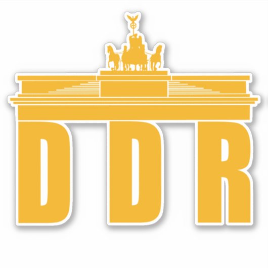 Deutsche Demokratische Republik Sticker (Voorkant)