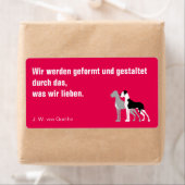 Deutsche Dogge Briefaufkleber Etiket (Insitu)