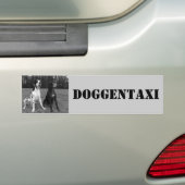 Deutsche Dogge, Great Dane,Harlekin,Taxi,Aufkleber Bumpersticker (Op auto)
