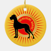 Deutsche Dogge Ornament (Achterkant)
