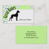 Deutsche Dogge Visitenkarte Visitekaartje (Voorkant / Achterkant)