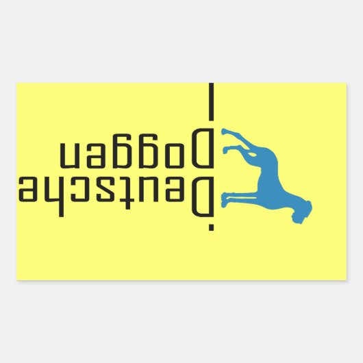 Deutsche Doggen Aufkleber Rechthoekige Sticker (Voorkant)