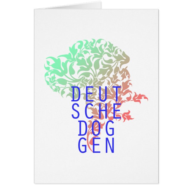Deutsche Doggen Blatt Kopf (Voorkant)