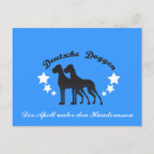 Deutsche Doggen Briefkaart (Voorkant)