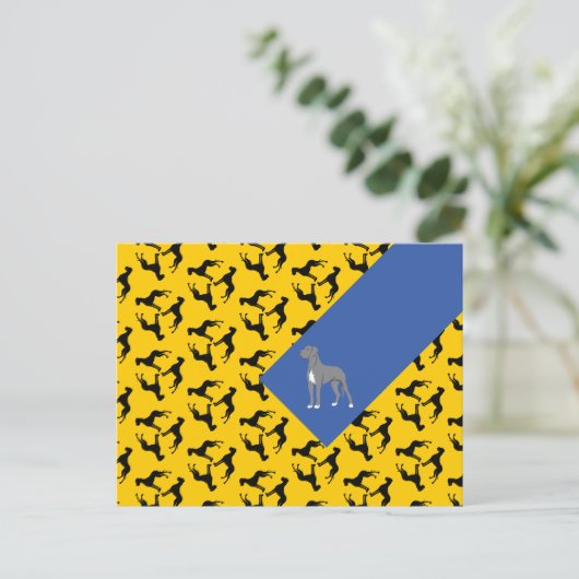 Deutsche Doggen Postekarte Briefkaart (Staand voorkant)