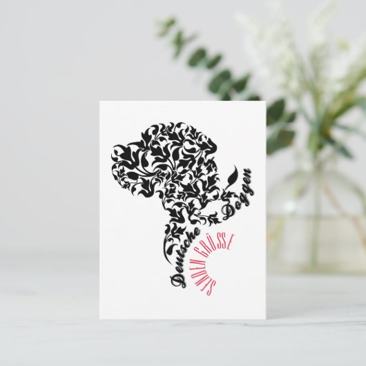 Deutsche Doggen senden Grüße Briefkaart (Staand voorkant)