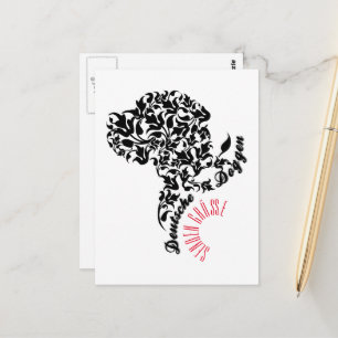 Deutsche Doggen senden Grüße Briefkaart