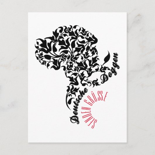 Deutsche Doggen senden Grüße Briefkaart (Voorkant)