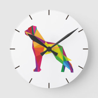 Deutsche Doggen Uhr abstrakt Ronde Klok
