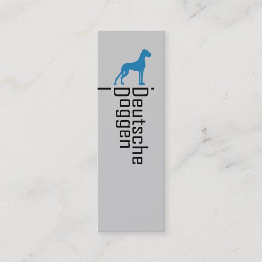 Deutsche Doggen Visitenkarten Mini Visitekaartje (Voorkant)