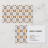 Deutsche Doggen Visitenkarten Visitekaartje (Voorkant / Achterkant)