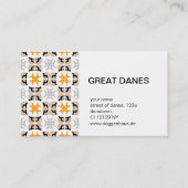 Deutsche Doggen Visitenkarten Visitekaartje (Achterkant)