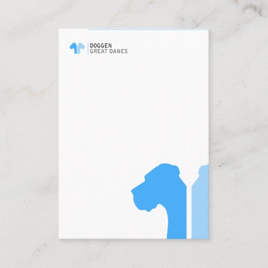 Deutsche Doggen Visitenkarten Visitekaartje (Voorkant)
