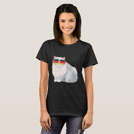 Deutsche flagge Katze deutsch Deutschland Katzen l T-shirt (Voorkant volledig)