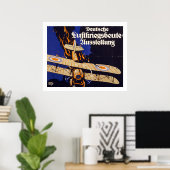 Deutsche Luftskreigsbeute (wit) Poster (Thuiskantoor)