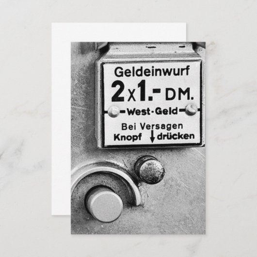 Deutsche Mark Einwurf Vintage (Voorkant / Achterkant)