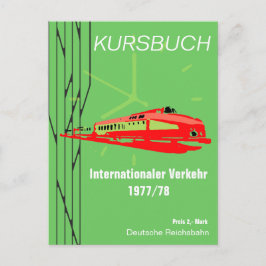 Deutsche Reichsbahn Kursbuchdesign Briefkaart