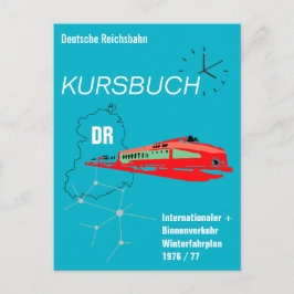 Deutsche Reichsbahn Kursbuchdesign Briefkaart